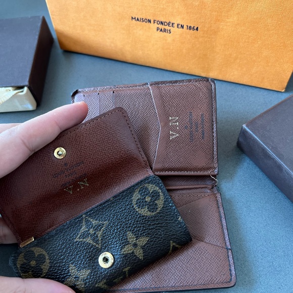 Monogram pocket organizer and key holder - Picture 2 of 9